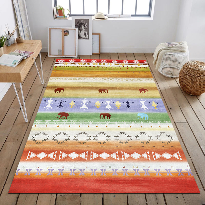 Southwestern Tribal Print Rug Multi Colored Polypropylene Rug Anti-Slip Pet Friendly Washable Rug for Family Room Clearhalo 'Area Rug' 'Rugs' 'Southwestern' Rug' 2262632