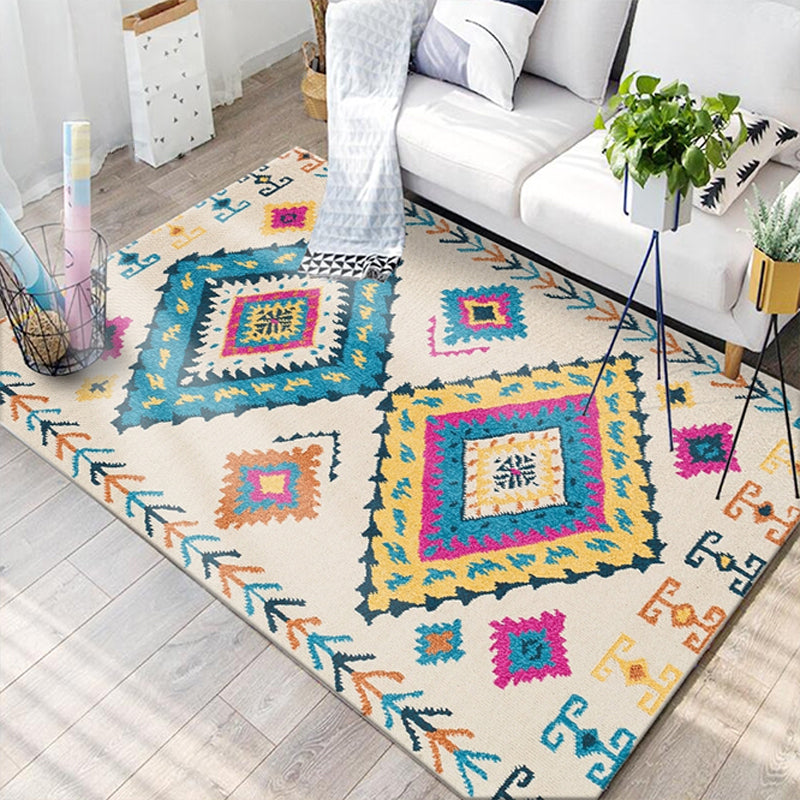 Southwestern Tribal Print Rug Multi Colored Polypropylene Rug Anti-Slip Pet Friendly Washable Rug for Family Room Beige Clearhalo 'Area Rug' 'Rugs' 'Southwestern' Rug' 2262633