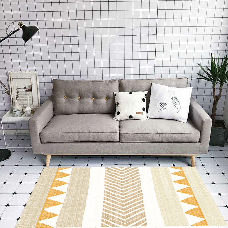 Southwestern Tribal Print Rug Multi Colored Polypropylene Rug Anti-Slip Pet Friendly Washable Rug for Family Room Light Yellow Clearhalo 'Area Rug' 'Rugs' 'Southwestern' Rug' 2262642