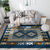 Southwestern Tribal Print Rug Multi Colored Polypropylene Rug Anti-Slip Pet Friendly Washable Rug for Family Room Navy Clearhalo 'Area Rug' 'Rugs' 'Southwestern' Rug' 2262643