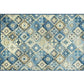 Aesthetics Tribal Pattern Rug Multicolor Indonesian Rug Polyester Stain Resistant Washable Non-Slip Rug for Decor Blue Clearhalo 'Area Rug' 'Rugs' 'Southwestern' Rug' 2262648