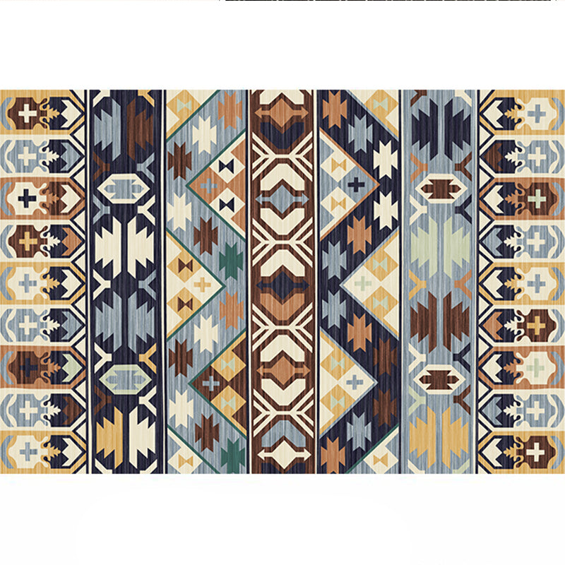 Aesthetics Tribal Pattern Rug Multicolor Indonesian Rug Polyester Stain Resistant Washable Non-Slip Rug for Decor Clearhalo 'Area Rug' 'Rugs' 'Southwestern' Rug' 2262654