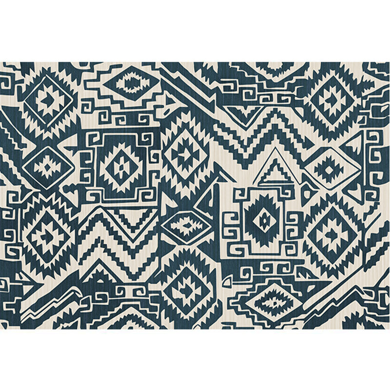 Aesthetics Tribal Pattern Rug Multicolor Indonesian Rug Polyester Stain Resistant Washable Non-Slip Rug for Decor Gray-Green Clearhalo 'Area Rug' 'Rugs' 'Southwestern' Rug' 2262655