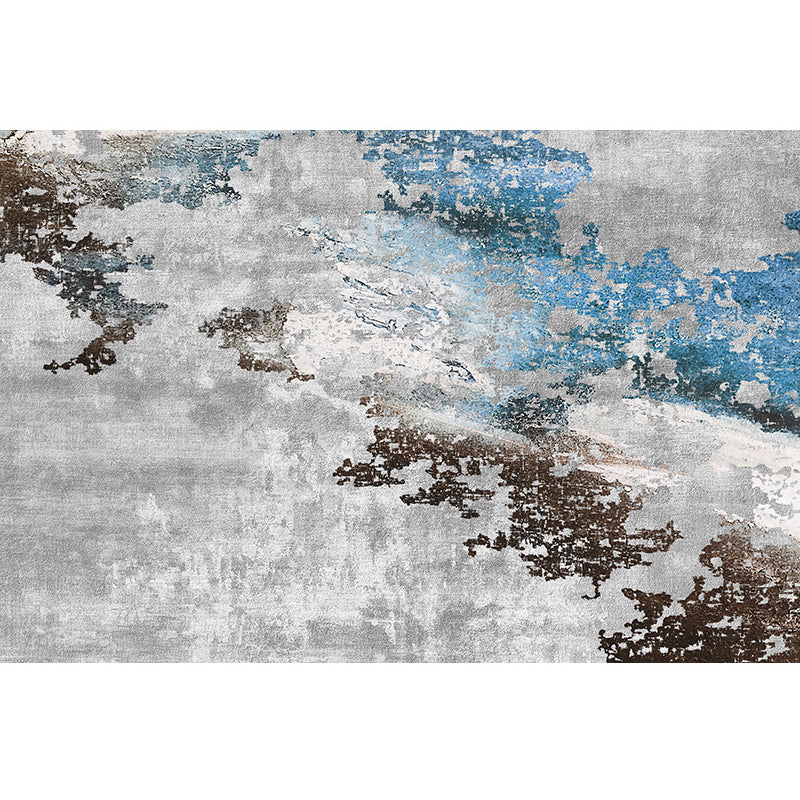 Multicolor Rustic Look Rug Polypropylene Industrial Rug Stain Resistant Pet Friendly Anti-Slip Rug for Living Room Gray Blue Clearhalo 'Area Rug' 'Rug' 2262697