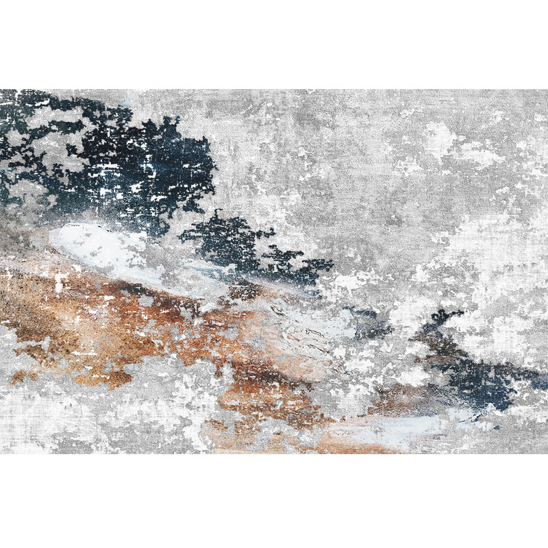 Multicolor Rustic Look Rug Polypropylene Industrial Rug Stain Resistant Pet Friendly Anti-Slip Rug for Living Room Smoke Gray Clearhalo 'Area Rug' 'Rug' 2262701