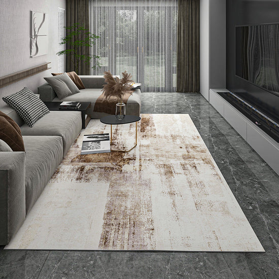 Industrial Rust Print Rug Multi-Color Synthetics Carpet Anti-Slip ...