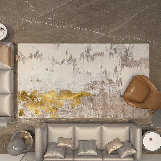 Industrial Rust Print Rug Multi-Color Synthetics Carpet Anti-Slip ...