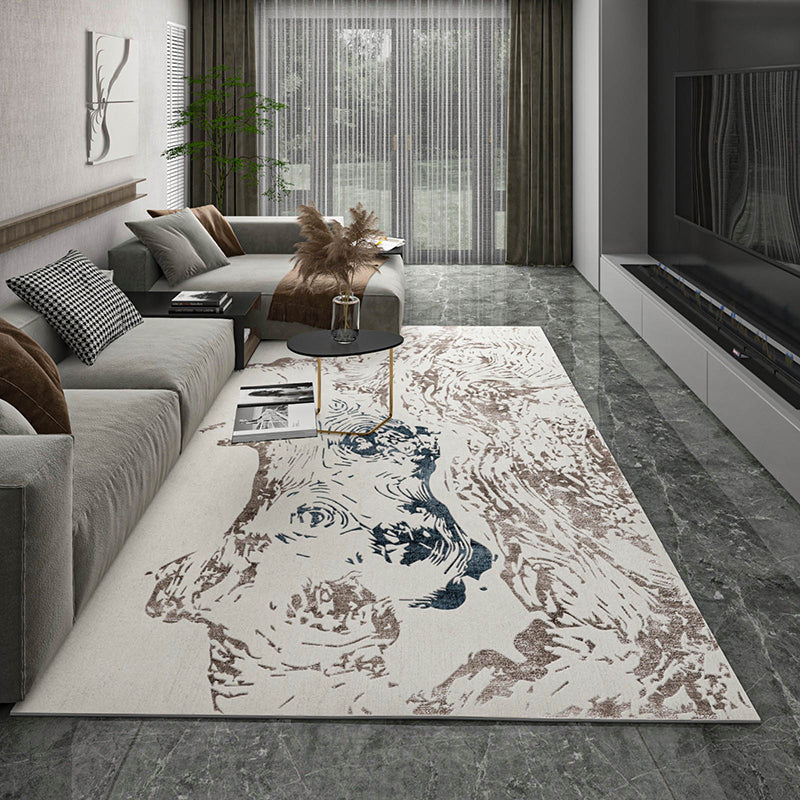 Industrial Rust Print Rug Multi-Color Synthetics Carpet Anti-Slip Machine Washable Stain Resistant Rug for Home Brown Clearhalo 'Area Rug' 'Rug' 2262716