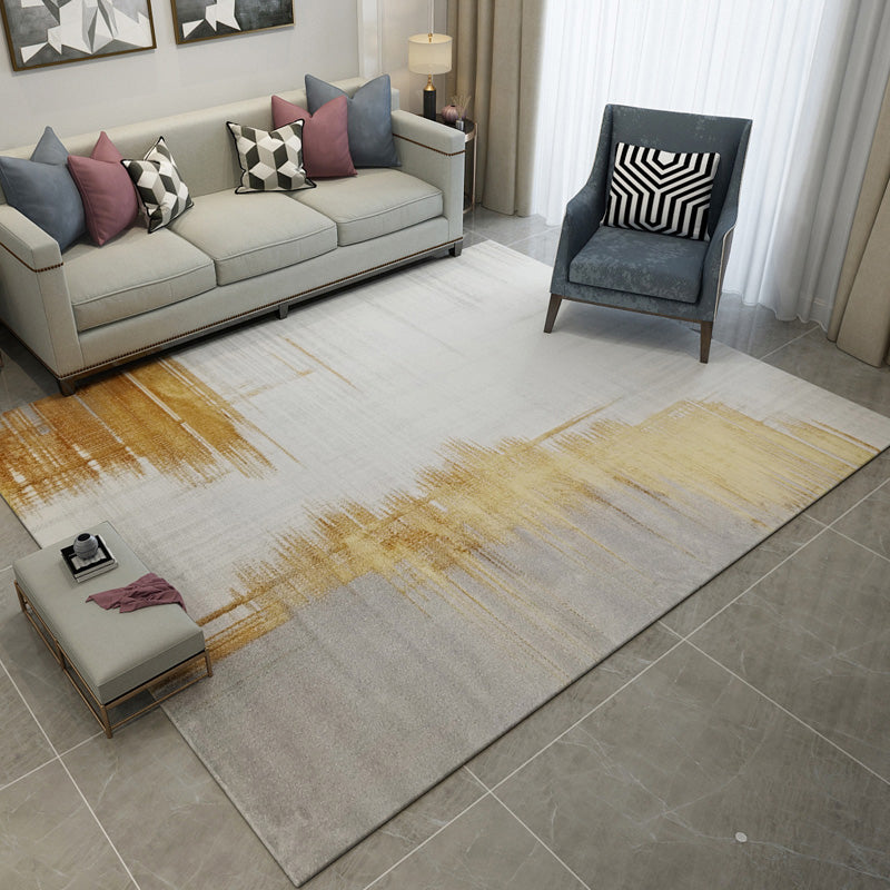 Old Rusty Print Rug Multi Colored Industrial Carpet Polyester Anti-Slip Backing Washable Stain Resistant Rug for Home Yellow Clearhalo 'Area Rug' 'Rug' 2262755