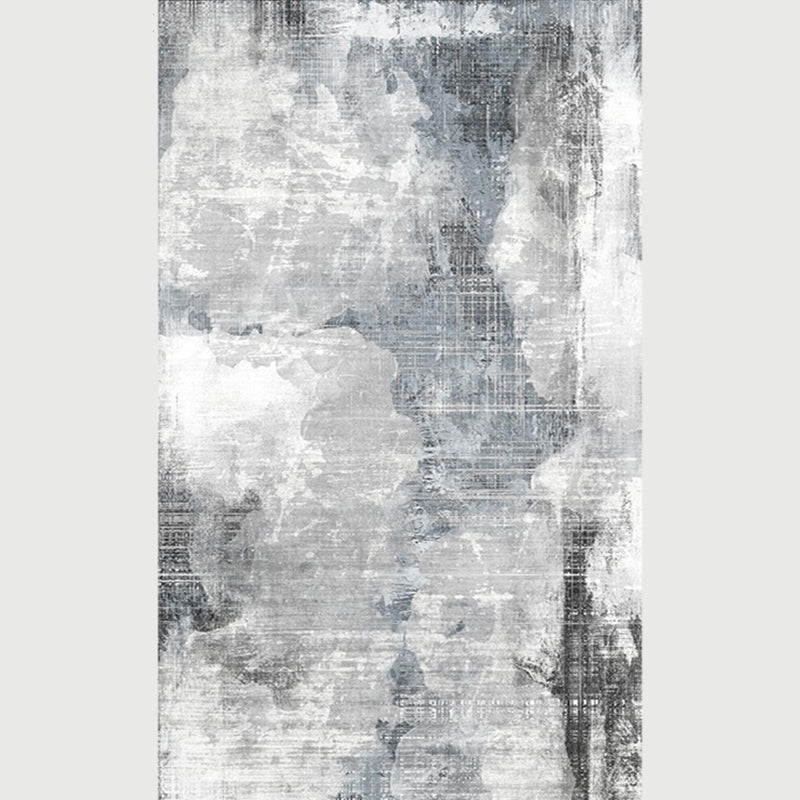 Restoration Abstract Indoor Rug Multi Colored Industrial Rug Polypropylene Pet Friendly Non-Slip Backing Washable Rug for Parlor Smoke Gray Clearhalo 'Area Rug' 'Rug' 2262861