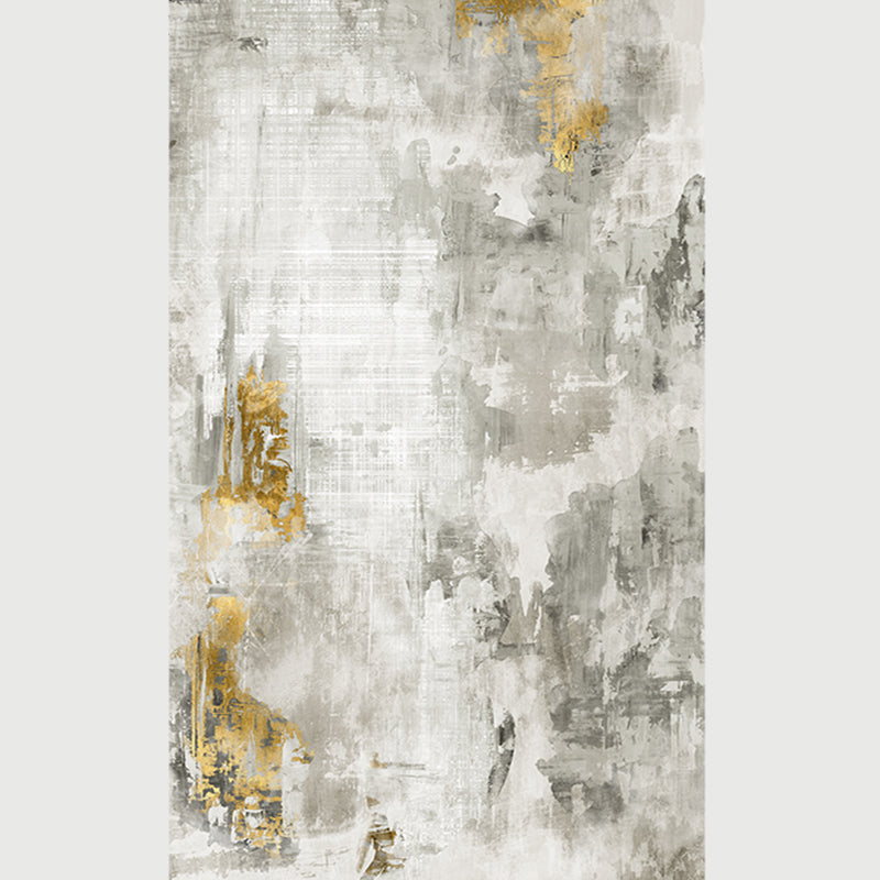 Restoration Abstract Indoor Rug Multi Colored Industrial Rug Polypropylene Pet Friendly Non-Slip Backing Washable Rug for Parlor Gray-Yellow Clearhalo 'Area Rug' 'Rug' 2262862