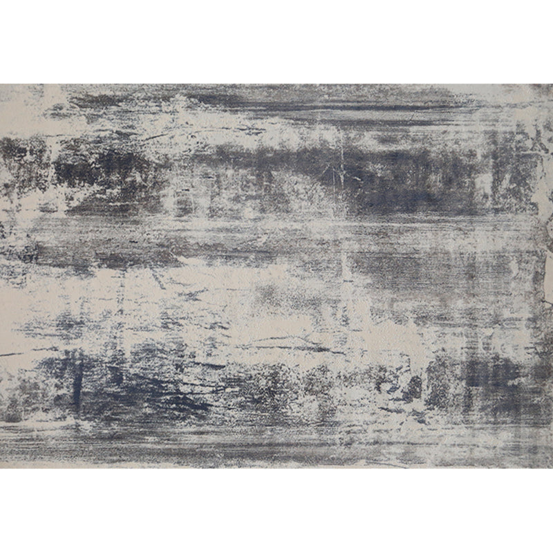 Decorative Multi-Color Cyberpunk Rug Polyester Rust Patterned Rug Stain Resistant Pet Friendly Anti-Slip Backing Rug for Guest Room Dark Gray Clearhalo 'Area Rug' 'Rug' 2262886