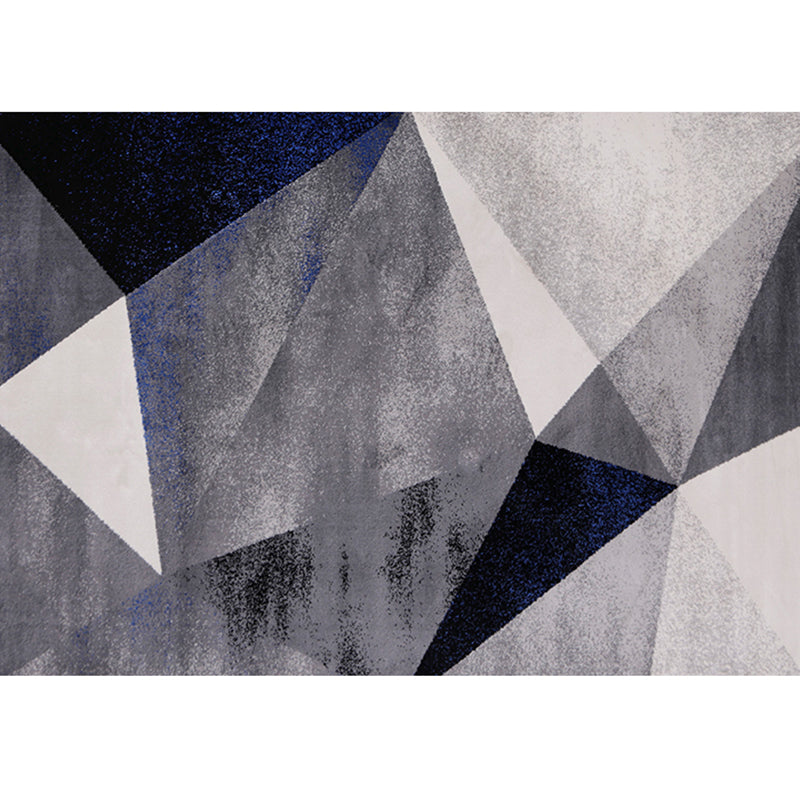 Decorative Multi-Color Cyberpunk Rug Polyester Rust Patterned Rug Stain Resistant Pet Friendly Anti-Slip Backing Rug for Guest Room Silver Gray Clearhalo 'Area Rug' 'Rug' 2262888
