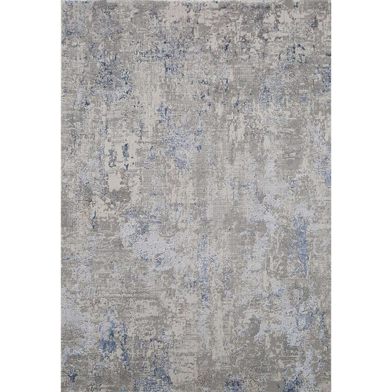 Chic Multi-Color Abstract Rug Polyester Industrial Style Carpet Machine Washable Non-Slip Backing Pet Friendly Rug for Decoration Silver Gray Clearhalo 'Area Rug' 'Rug' 2262948