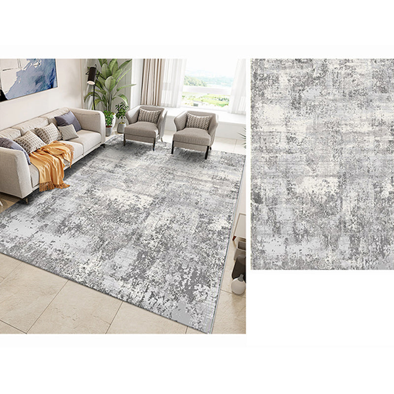 Decorative Steampunk Rug Multi Colored Heathered Abstract Rug Pet Friendly Anti-Slip Backing Machine Washable Rug for Home Grey Clearhalo 'Area Rug' 'Rug' 2262964