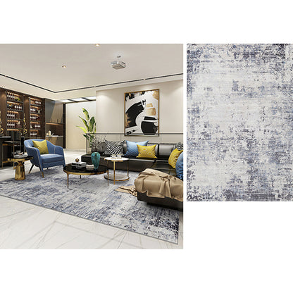 Decorative Steampunk Rug Multi Colored Heathered Abstract Rug Pet Friendly Anti-Slip Backing Machine Washable Rug for Home Dark Gray-White Clearhalo 'Area Rug' 'Rug' 2262965