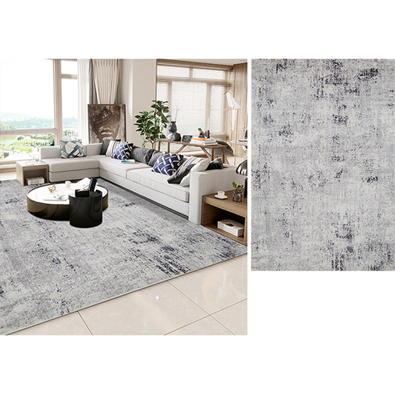 Decorative Steampunk Rug Multi Colored Heathered Abstract Rug Pet Friendly Anti-Slip Backing Machine Washable Rug for Home Light Gray-White Clearhalo 'Area Rug' 'Rug' 2262966