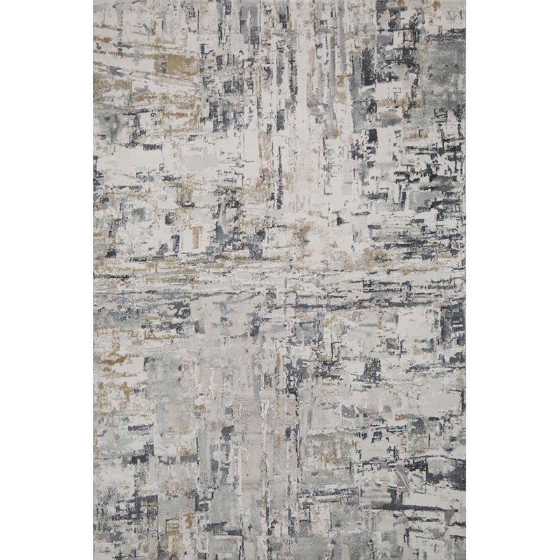 Reclaimed Abstract Rug Multi Color Industrial Carpet Polyester Washable Anti-Slip Backing Stain Resistant Rug for Living Room Brown Clearhalo 'Area Rug' 'Rug' 2262982