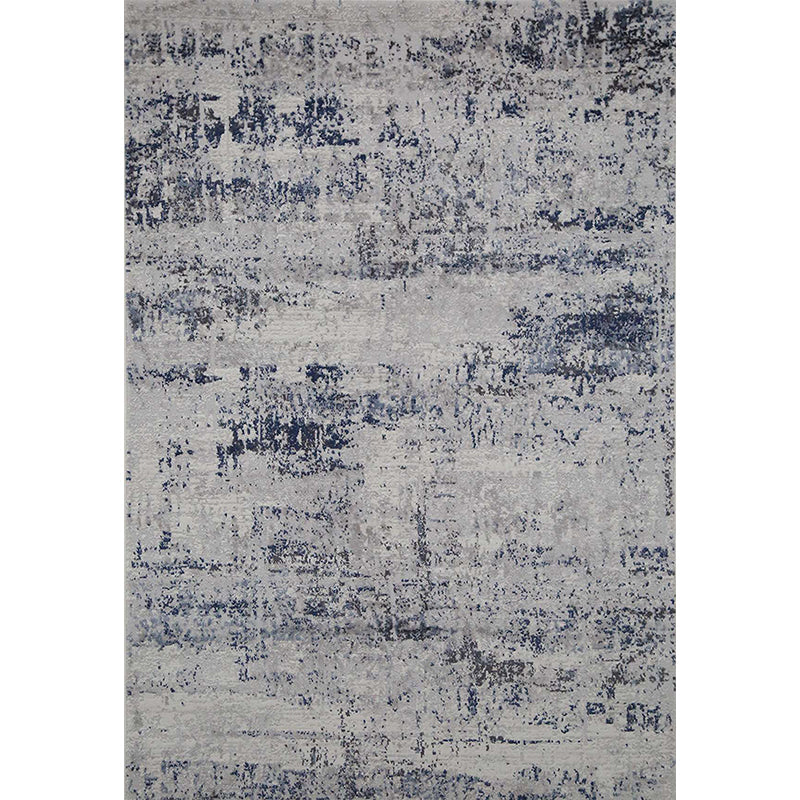 Industrial Room Area Rug Multi Colored Rusty Print Rug Polypropylene Pet Friendly Washable Anti-Slip Rug Gray-Blue Clearhalo 'Area Rug' 'Rug' 2262994
