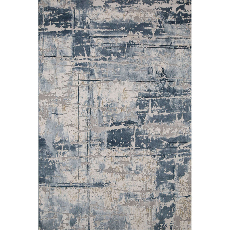 Artistic Industrial Rug Multi Colored Abstract Rust Look Rug Anti-Slip Washable Stain Resistant Rug for Parlor Dark Blue-Gray Clearhalo 'Area Rug' 'Rug' 2263013