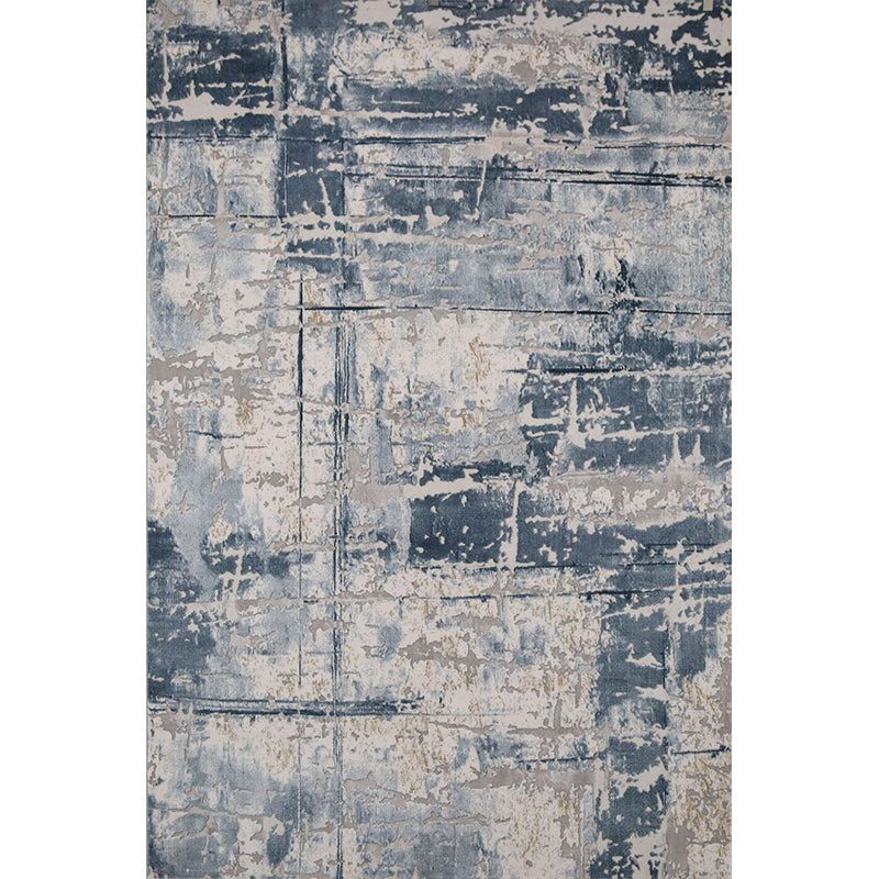 Artistic Industrial Rug Multi Colored Abstract Rust Look Rug Anti-Slip Washable Stain Resistant Rug for Parlor Dark Blue-Gray Clearhalo 'Area Rug' 'Rug' 2263013