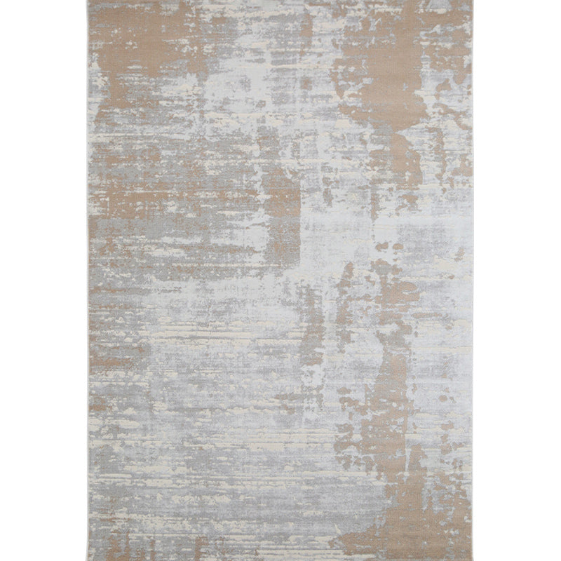 Multicolor Aged Effect Abstract Rug Polyester Industrial Area Rug Non-Slip Machine Washable Stain Resistant Rug for Decoration Tan Clearhalo 'Area Rug' 'Rug' 2263025
