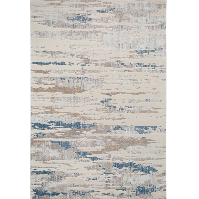 Multicolor Aged Effect Abstract Rug Polyester Industrial Area Rug Non-Slip Machine Washable Stain Resistant Rug for Decoration Beige Clearhalo 'Area Rug' 'Rug' 2263031