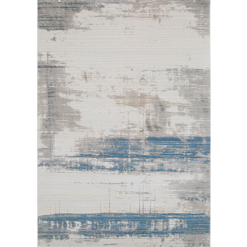Multicolor Aged Effect Abstract Rug Polyester Industrial Area Rug Non-Slip Machine Washable Stain Resistant Rug for Decoration Gray-Blue Clearhalo 'Area Rug' 'Rug' 2263032