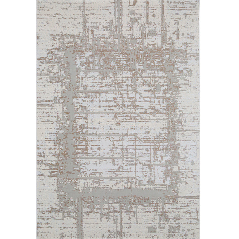 Multicolor Aged Effect Abstract Rug Polyester Industrial Area Rug Non-Slip Machine Washable Stain Resistant Rug for Decoration Dark Gray-White Clearhalo 'Area Rug' 'Rug' 2263035