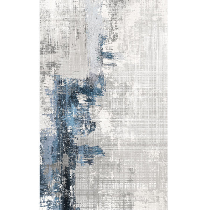Simplicity Rustic Look Rug Multi-Color Industrial Rug Synthetics Pet Friendly Machine Washable Anti-Slip Backing Rug for Great Room Grey Clearhalo 'Area Rug' 'Rug' 2263090