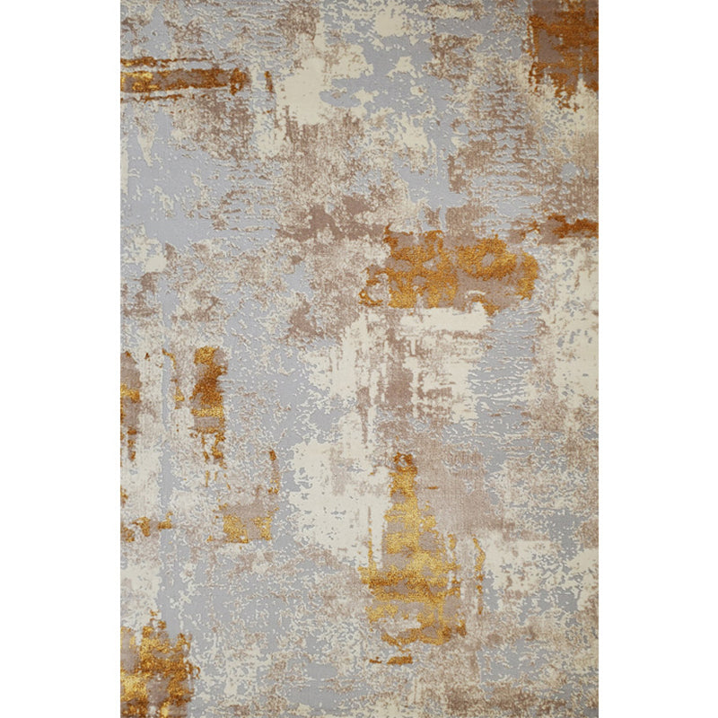 Old Multicolor Rusted Rug Polyester Steampunk Rug Machine Washable Anti-Slip Backing Pet Friendly Rug for Home Tan Clearhalo 'Area Rug' 'Rug' 2263137