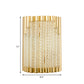 Retro 2 Lights Wall Mounted Lighting Gold Tube Sconce Light Fixture with Crystal Shade Clearhalo 'Cast Iron' 'Glass' 'Industrial' 'Modern wall lights' 'Modern' 'Tiffany' 'Traditional wall lights' 'Wall Lamps & Sconces' 'Wall Lights' Lighting' 226351