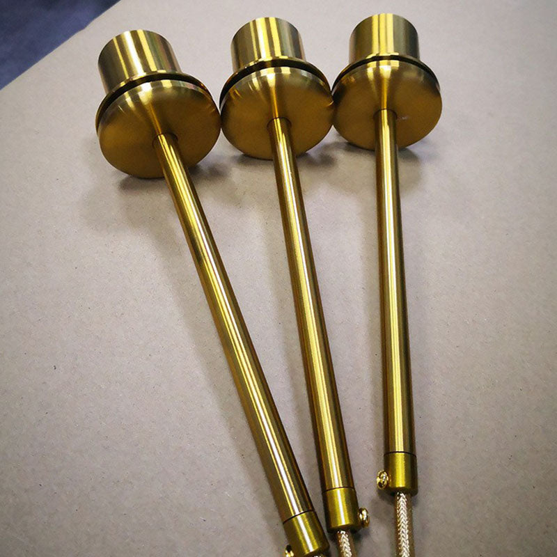 Gold Diamond Shaped Multi-Pendant Postmodern 3 Bulbs Blown Glass Hanging Ceiling Light Clearhalo 'Ceiling Lights' 'Modern Pendants' 'Modern' 'Pendant Lights' 'Pendants' Lighting' 2266015