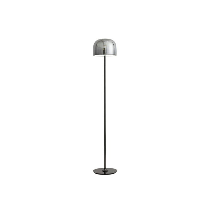 Equator Floor Lamp Designer Bowl Glass Living Room LED Standing Light for Living Room Grey 9.5" Clearhalo 'Floor Lamps' 'Lamps' Lighting' 2266083