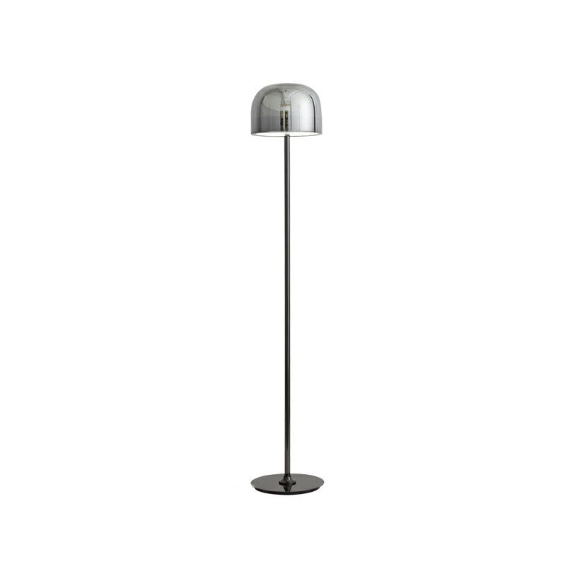 Equator Floor Lamp Designer Bowl Glass Living Room LED Standing Light for Living Room Grey 14" Clearhalo 'Floor Lamps' 'Lamps' Lighting' 2266084