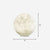 Simplicity Moon Sphere Nightstand Lamp Plastic 1-Light Bedroom Table Light in White White 10" Clearhalo 'Lamps' 'Table Lamps' Lighting' 2266110