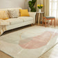 Decorative Multi-Colored Nordic Rug Synthetics Color Block Rug Pet Friendly Non-Slip Backing Washable Rug for Living Room Pink Clearhalo 'Area Rug' 'Rug' 2266582