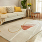 Decorative Multi-Colored Nordic Rug Synthetics Color Block Rug Pet Friendly Non-Slip Backing Washable Rug for Living Room Watermelon Red Clearhalo 'Area Rug' 'Rug' 2266584