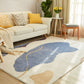 Decorative Multi-Colored Nordic Rug Synthetics Color Block Rug Pet Friendly Non-Slip Backing Washable Rug for Living Room Blue Clearhalo 'Area Rug' 'Rug' 2266588