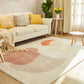 Decorative Multi-Colored Nordic Rug Synthetics Color Block Rug Pet Friendly Non-Slip Backing Washable Rug for Living Room Light Pink Clearhalo 'Area Rug' 'Rug' 2266589