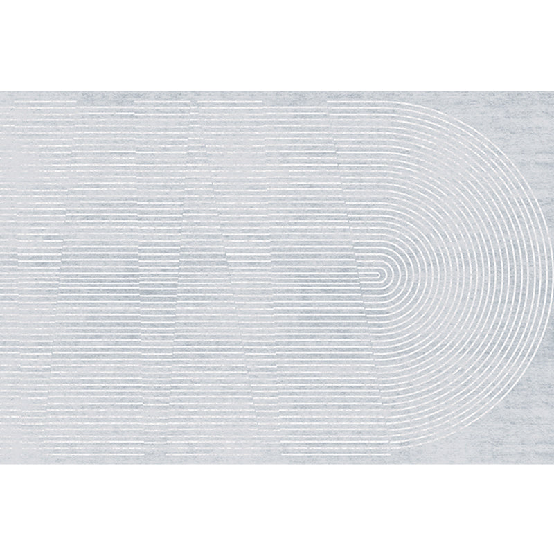 Artistic Minimalist Rug Multi Color Abstract Color-Blocking Rug Pet Friendly Washable Anti-Slip Rug for Drawing Room Smoke Gray Clearhalo 'Area Rug' 'Rug' 2266612