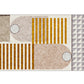 Modern Geometry Color Block Rug Multi-Color Synthetics Carpet Washable Anti-Slip Backing Pet Friendly Rug for Living Room Light Brown Clearhalo 'Area Rug' 'Rug' 2266623