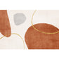 Multicolor Color Block Rug Polyester Nordic Indoor Rug Stain Resistant Washable Anti-Slip Rug for Decoration Red Brown Clearhalo 'Area Rug' 'Rug' 2266657