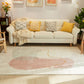 Comfort Color Blocking Rug Multi Colored Nordic Rug Polypropylene Machine Washable Anti-Slip Pet Friendly Rug for Home Light Pink Clearhalo 'Area Rug' 'Rug' 2266668