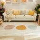 Comfort Color Blocking Rug Multi Colored Nordic Rug Polypropylene Machine Washable Anti-Slip Pet Friendly Rug for Home Green-Yellow Clearhalo 'Area Rug' 'Rug' 2266678
