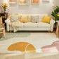 Comfort Color Blocking Rug Multi Colored Nordic Rug Polypropylene Machine Washable Anti-Slip Pet Friendly Rug for Home Yellow Clearhalo 'Area Rug' 'Rug' 2266679