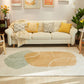 Comfort Color Blocking Rug Multi Colored Nordic Rug Polypropylene Machine Washable Anti-Slip Pet Friendly Rug for Home Ginger Clearhalo 'Area Rug' 'Rug' 2266681