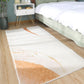 Minimalism Girls Bedside Rug Multi Color Colorblock Carpet Polyester Anti-Slip Backing Machine Washable Pet Friendly Rug White-Orange Clearhalo 'Area Rug' 'Rug' 2266688