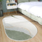 Minimalism Girls Bedside Rug Multi Color Colorblock Carpet Polyester Anti-Slip Backing Machine Washable Pet Friendly Rug Gray-Green Clearhalo 'Area Rug' 'Rug' 2266697