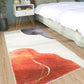Minimalism Girls Bedside Rug Multi Color Colorblock Carpet Polyester Anti-Slip Backing Machine Washable Pet Friendly Rug Red Clearhalo 'Area Rug' 'Rug' 2266699